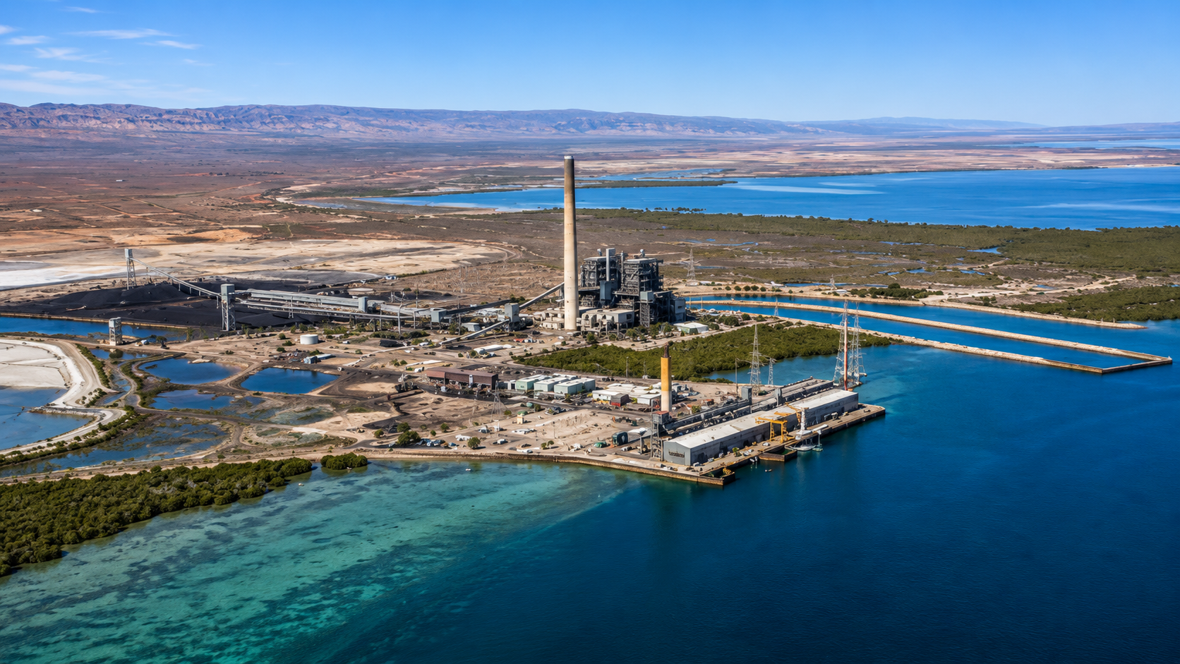 Seawater intake and cooling-water infrastructure at Port Augusta Power Station (x 12) required dependable protection against marine growth and biofouling.